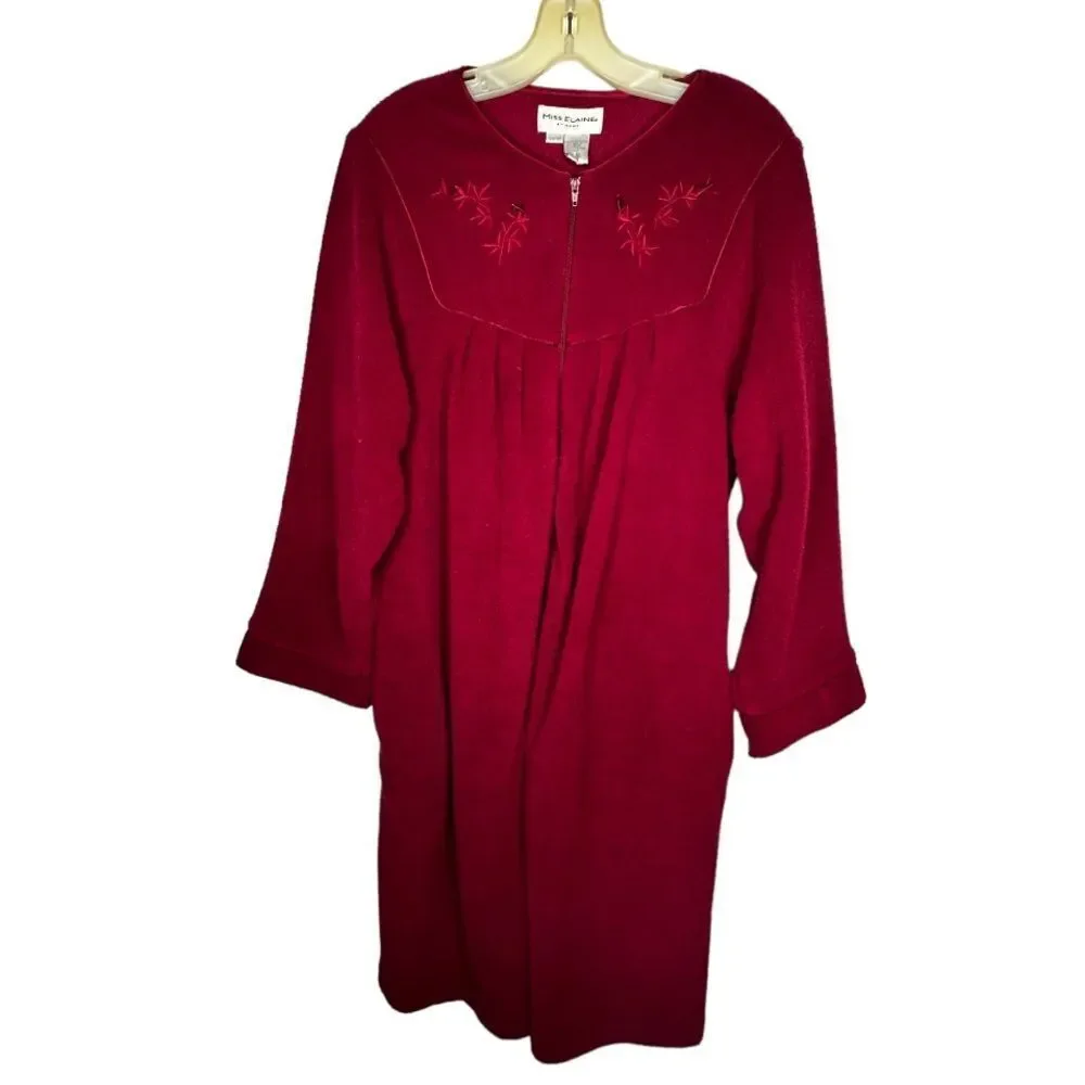 Vintage Miss Elaine at Home Zip‎ Robe